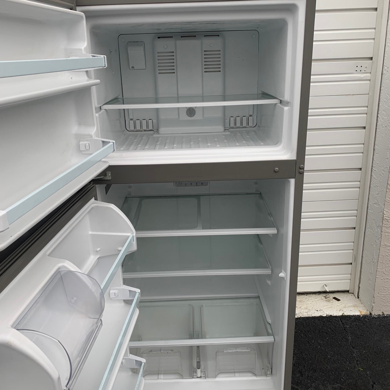 Whirlpool Stainless Steel Top and Bottom Refrigerator Whirlpool Stainless Steel Top and Bottom Refrigerator